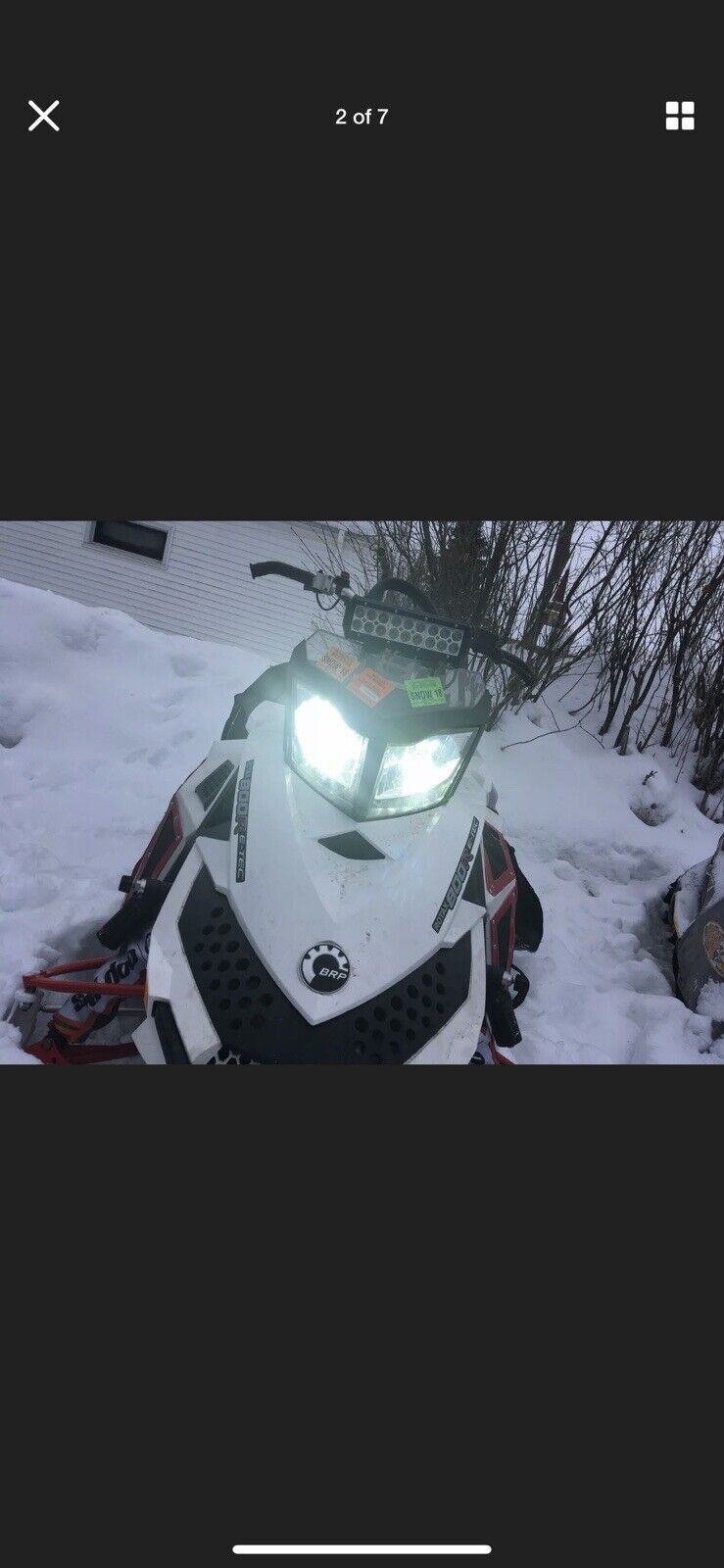 1998 Skidoo Tundra Snowmobile LED Headlight Kit