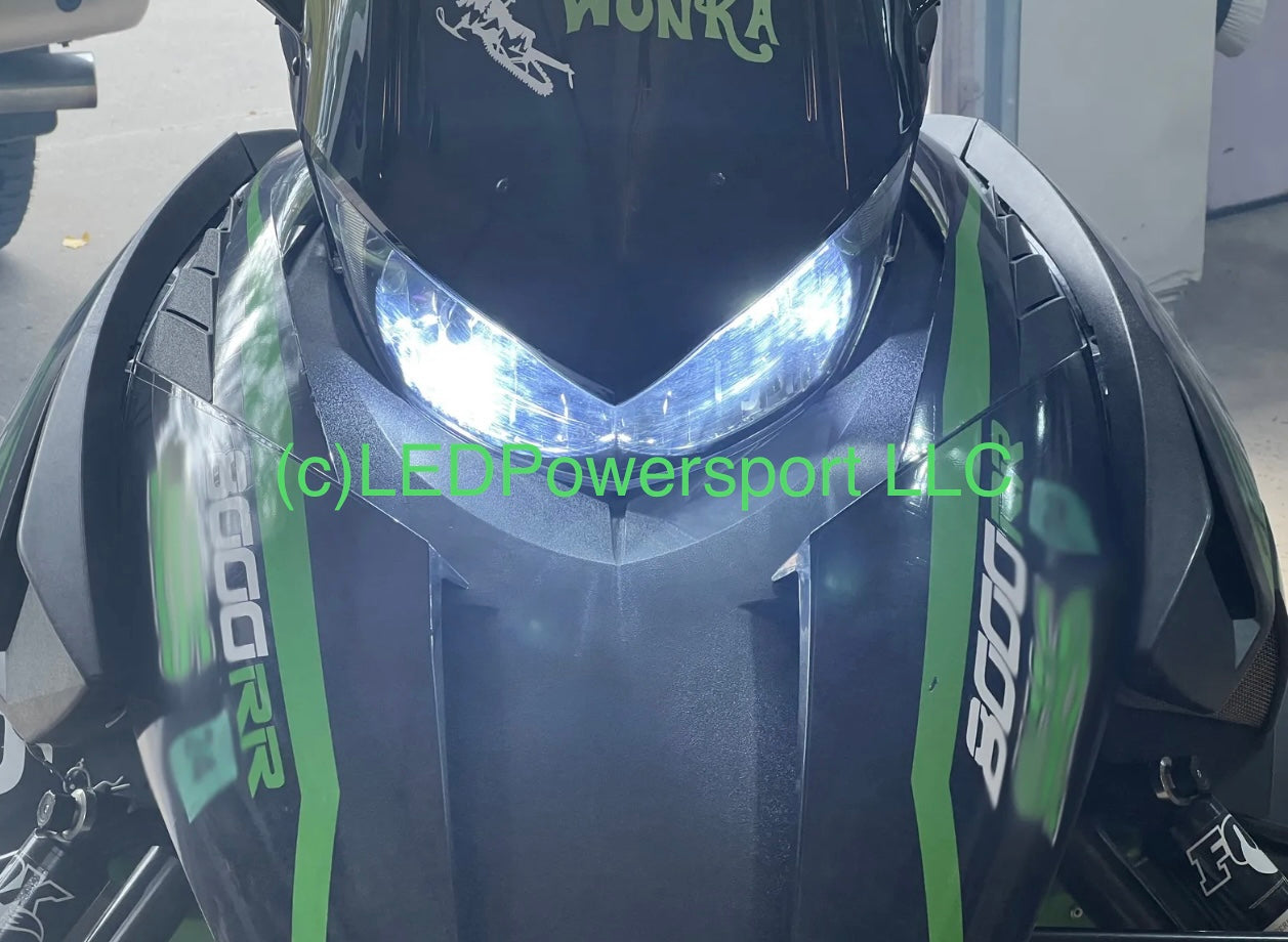 2015 Arctic Cat ZR 6000 RR LED Headlight Upgrade Kit Plug & Play -High Low