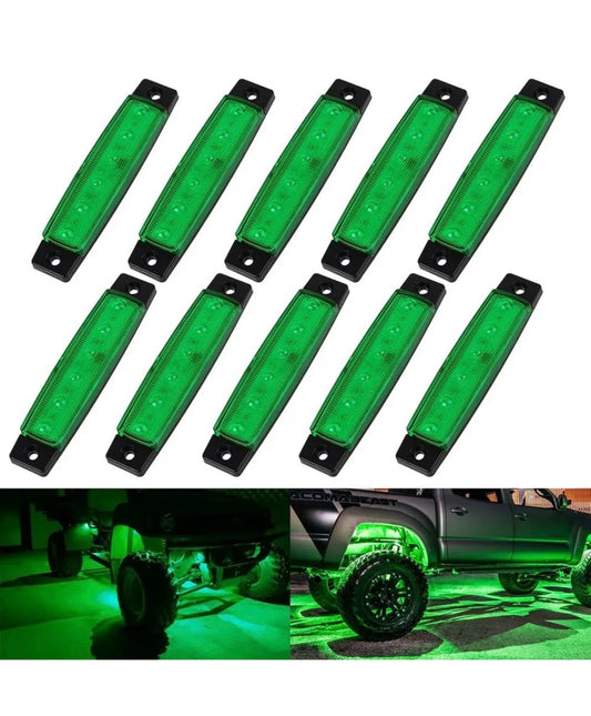 Green LED Underglow Pods for ATVS & Motorcycles