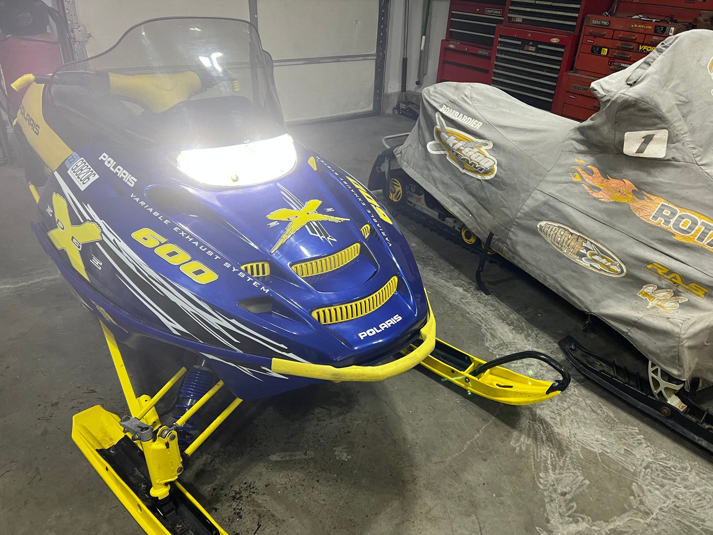 2005 Polaris XC & XC SP Snowmobile LED Headlight Kit HIGH OUTPUT LED 15,000 Lumen