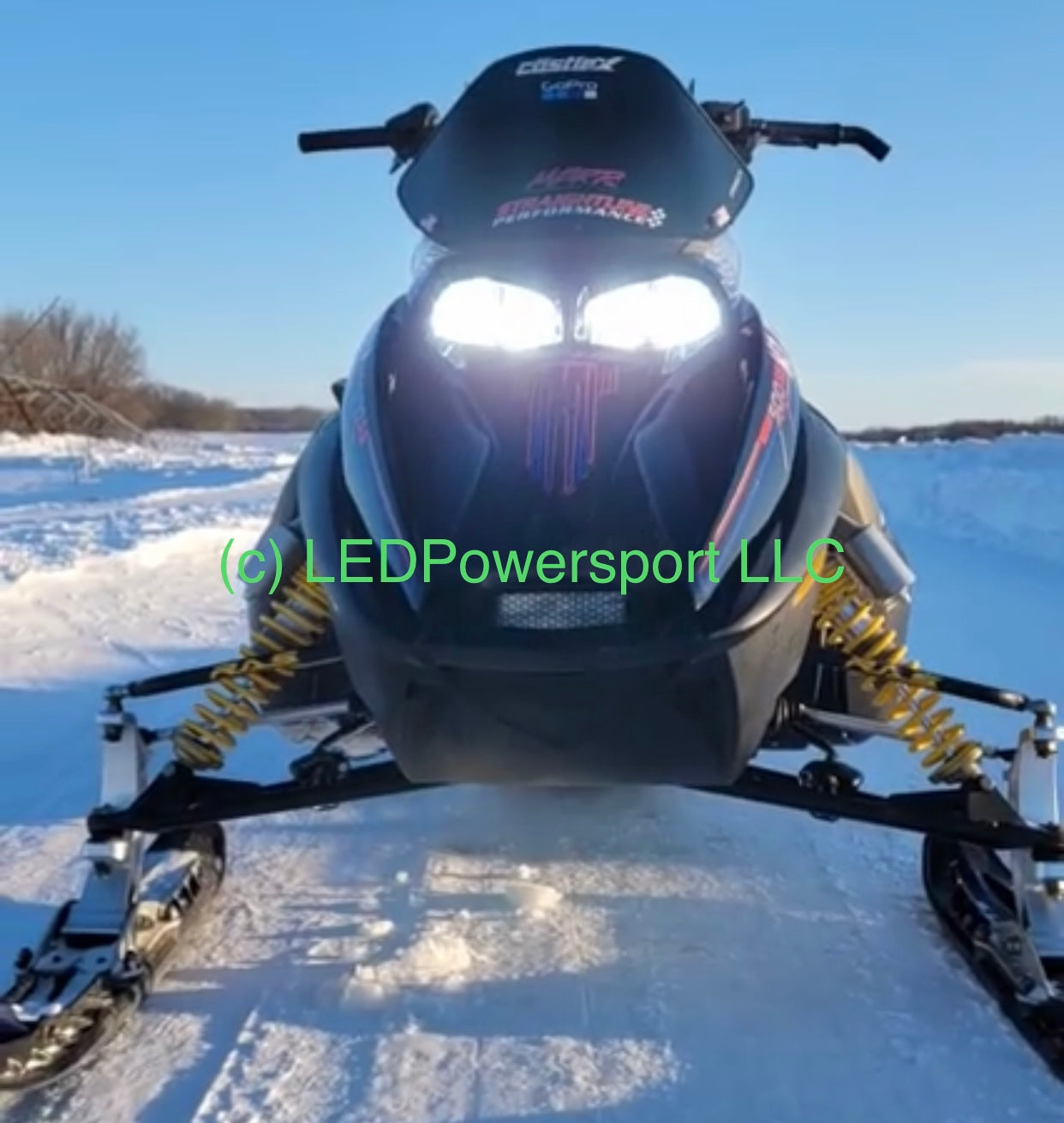 1997 Skidoo Mach 1 Snowmobile LED Headlight Kit Plug & Play