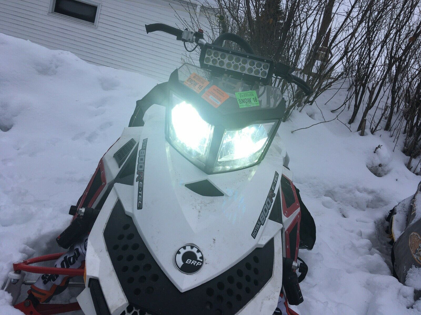 2013 Skidoo Renegade 550 Fan Snowmobile LED Headlight Kit Plug & Play