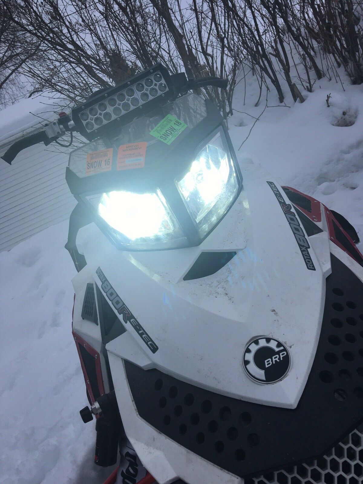 2013 Skidoo Renegade 550 Fan Snowmobile LED Headlight Kit Plug & Play