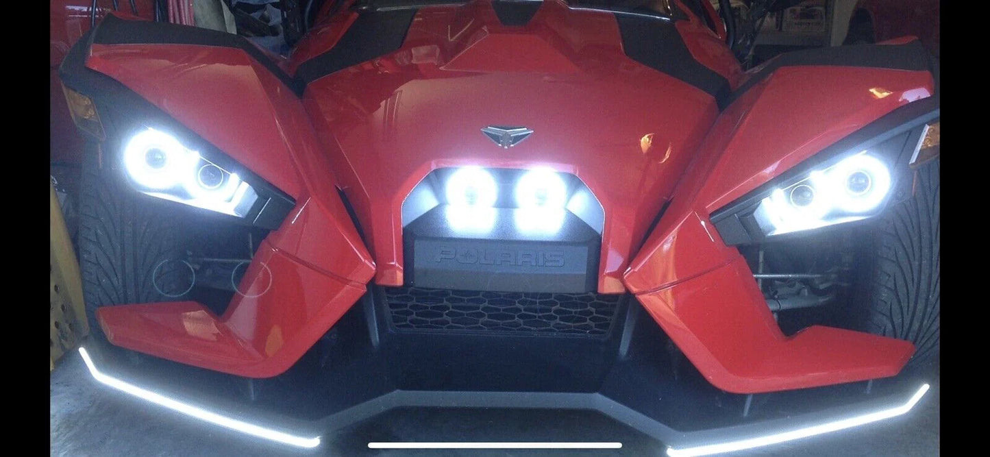 POLARIS SLINGSHOT 4x LED Headlights Kit CRISP WHITE