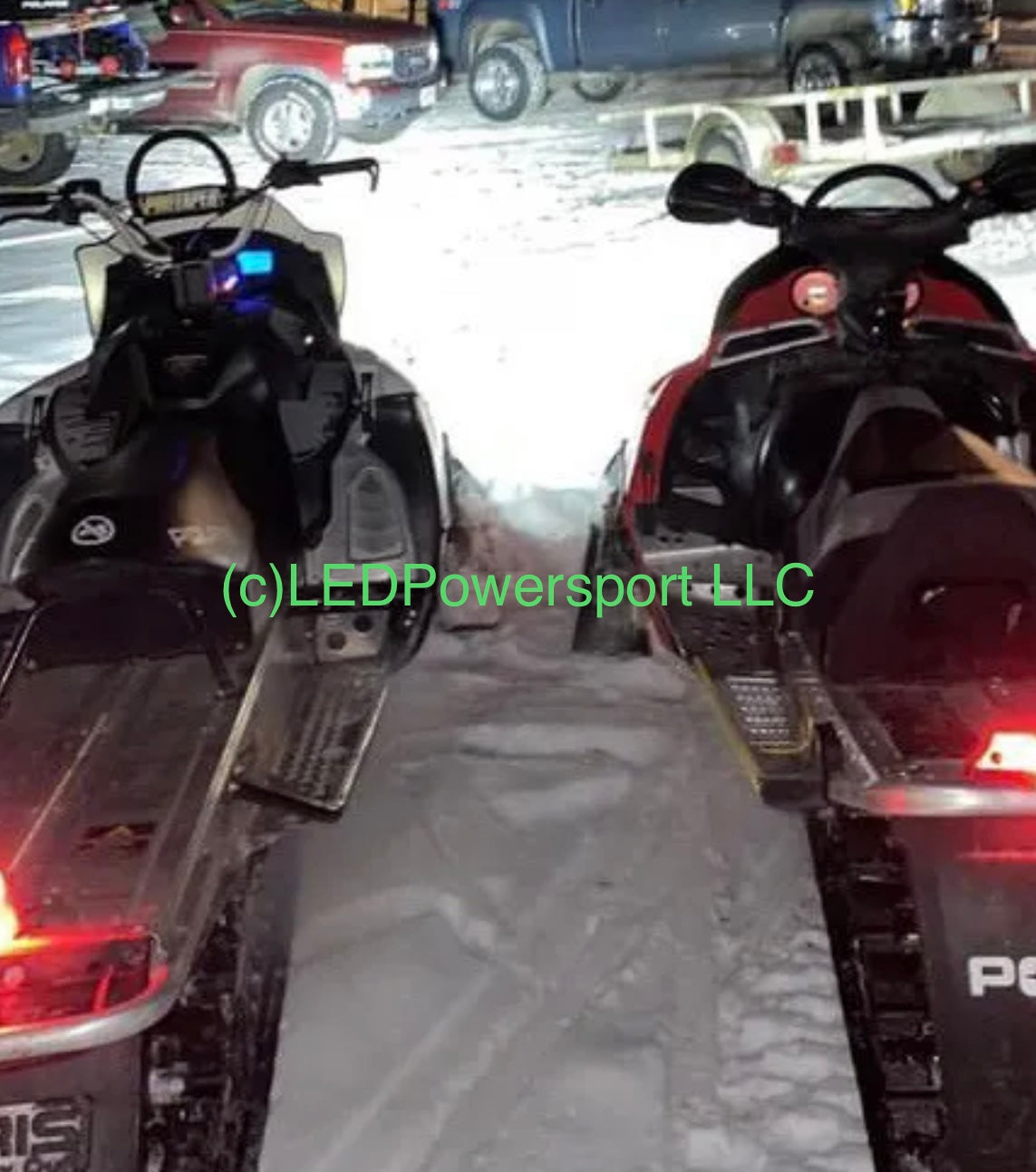 2011 POLARIS 600 RUSH LED Headlight Kit Plug & Play SOLD BY SNOWMOBILER