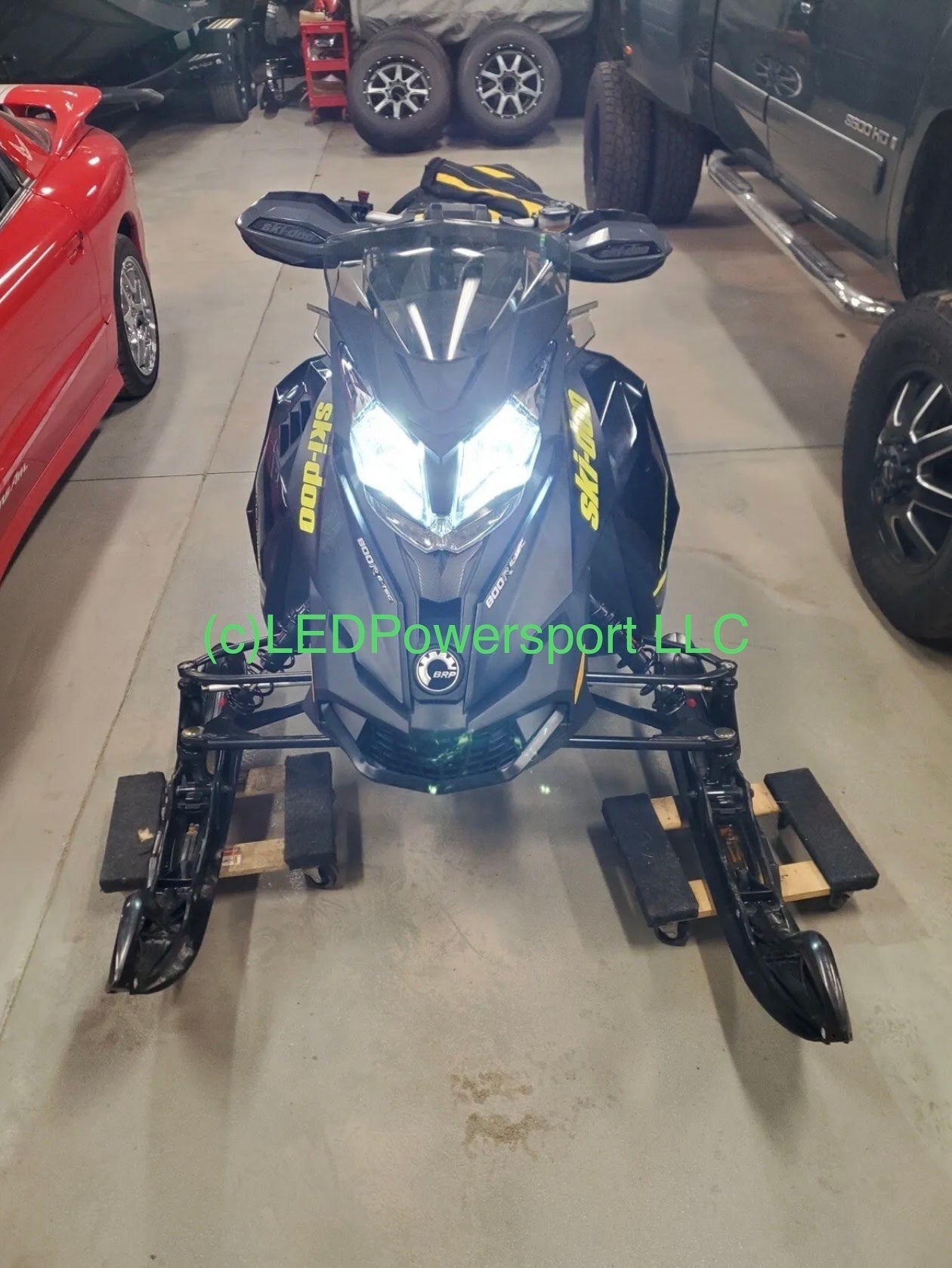 2022 SkiDoo Renegade adrenaline 850 Etec LED Headlight Upgrade kit