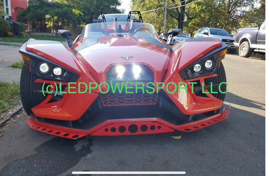 HIGH OUTPUT LED 15,000 Lumen POLARIS SLINGSHOT (4 bulb kit) LED Headlight Kit