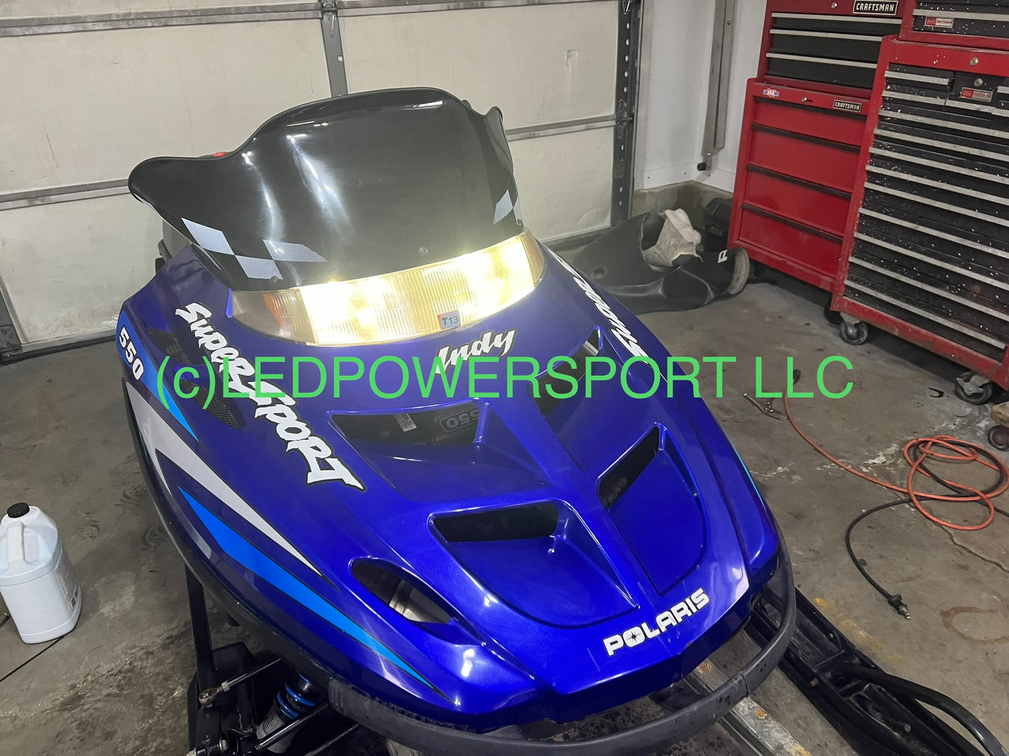 2000 Polaris Indy 550 Super Sport supersport Snowmobile LED Headlight Kit Plug & Play No Mods Low Beam