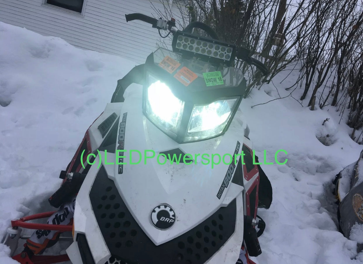 Skidoo ALL 2008+(Not Gen4) = H4 kit Snowmobile LED Headlight Kit