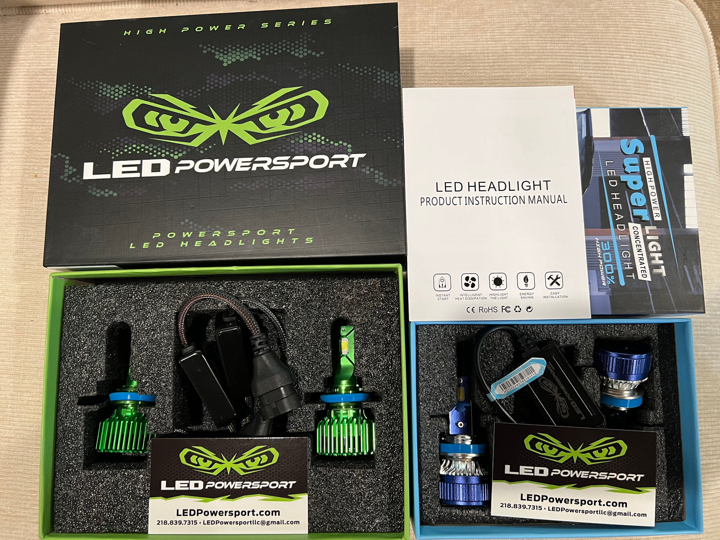2025 Can Am Defender LED Headlight Upgrade Kit Plug & Play LED 6000K