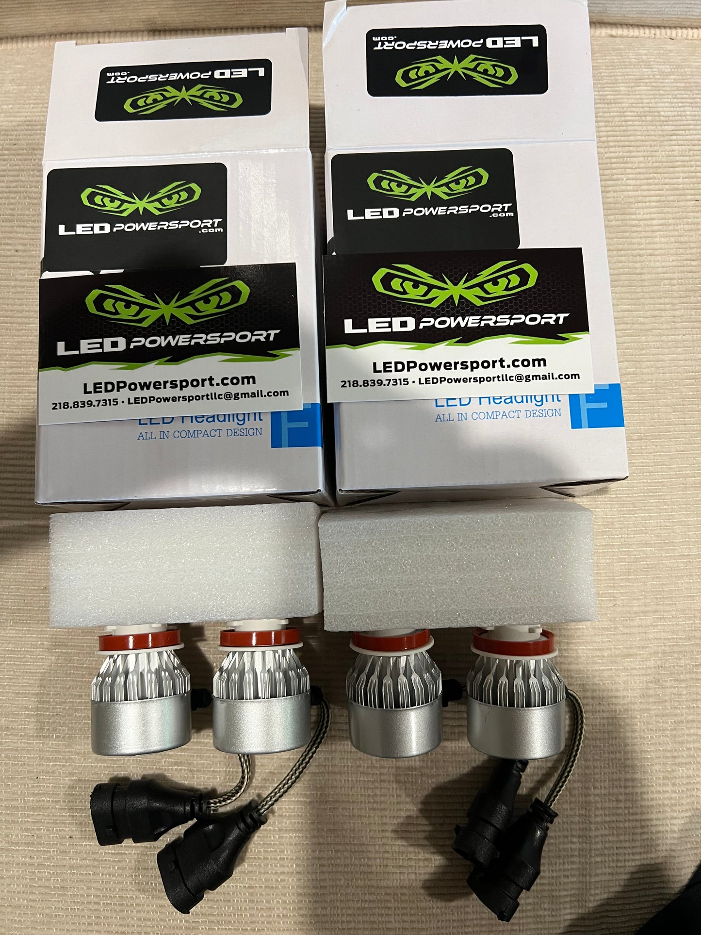 2025 Can Am Defender LED Headlight Upgrade Kit Plug & Play LED 6000K