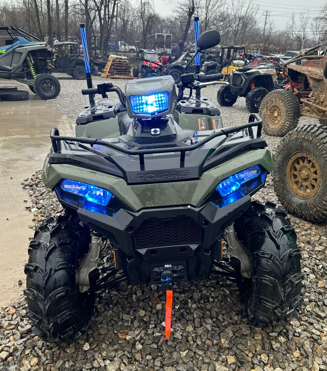 2021 Polaris Sportsman 450 HO LED Headlight Kit 8000K BLUE