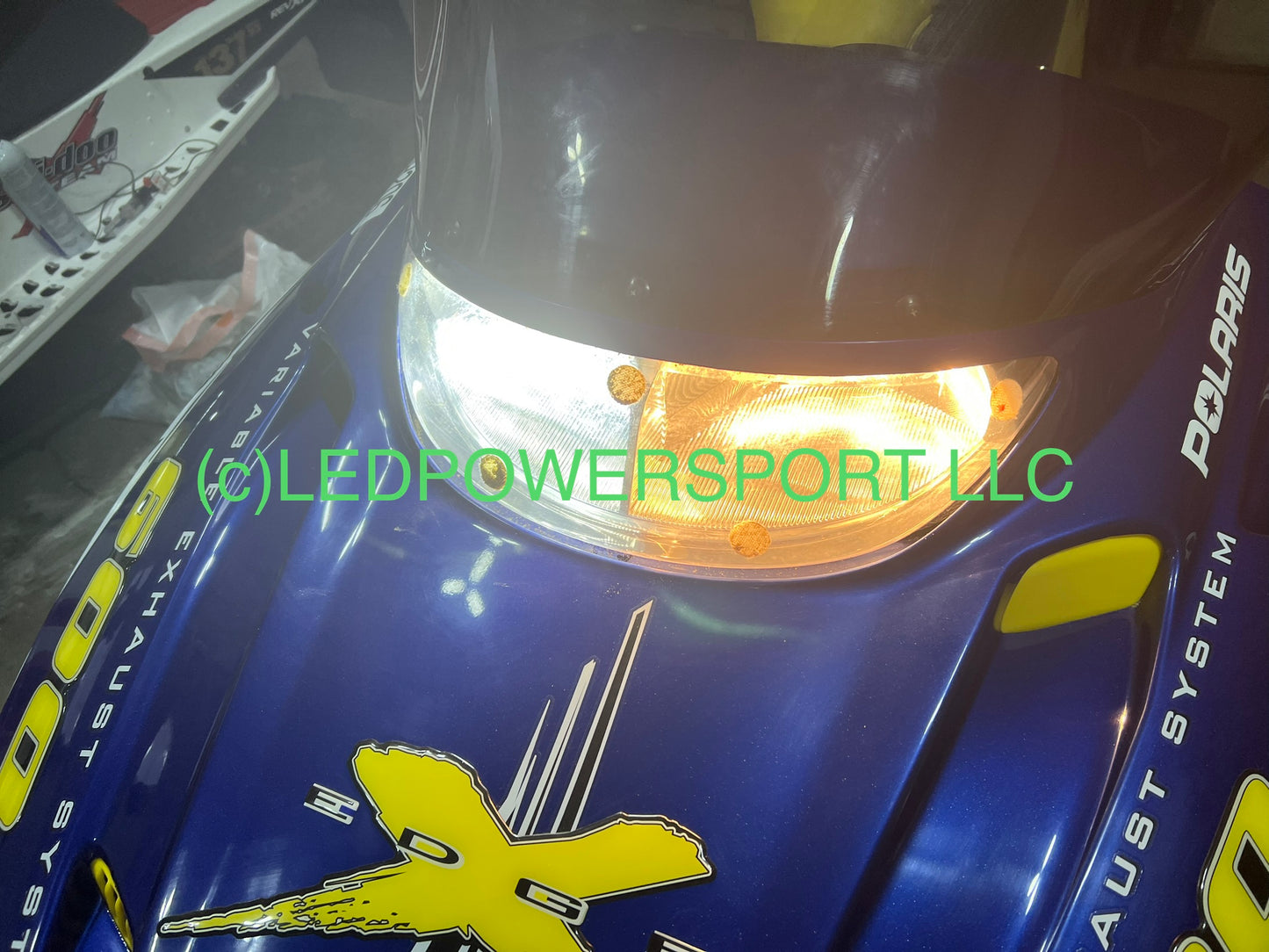 2016 Polaris RMK 600 LED HEADLIGHT Conversion UPGRADE Plug & Play