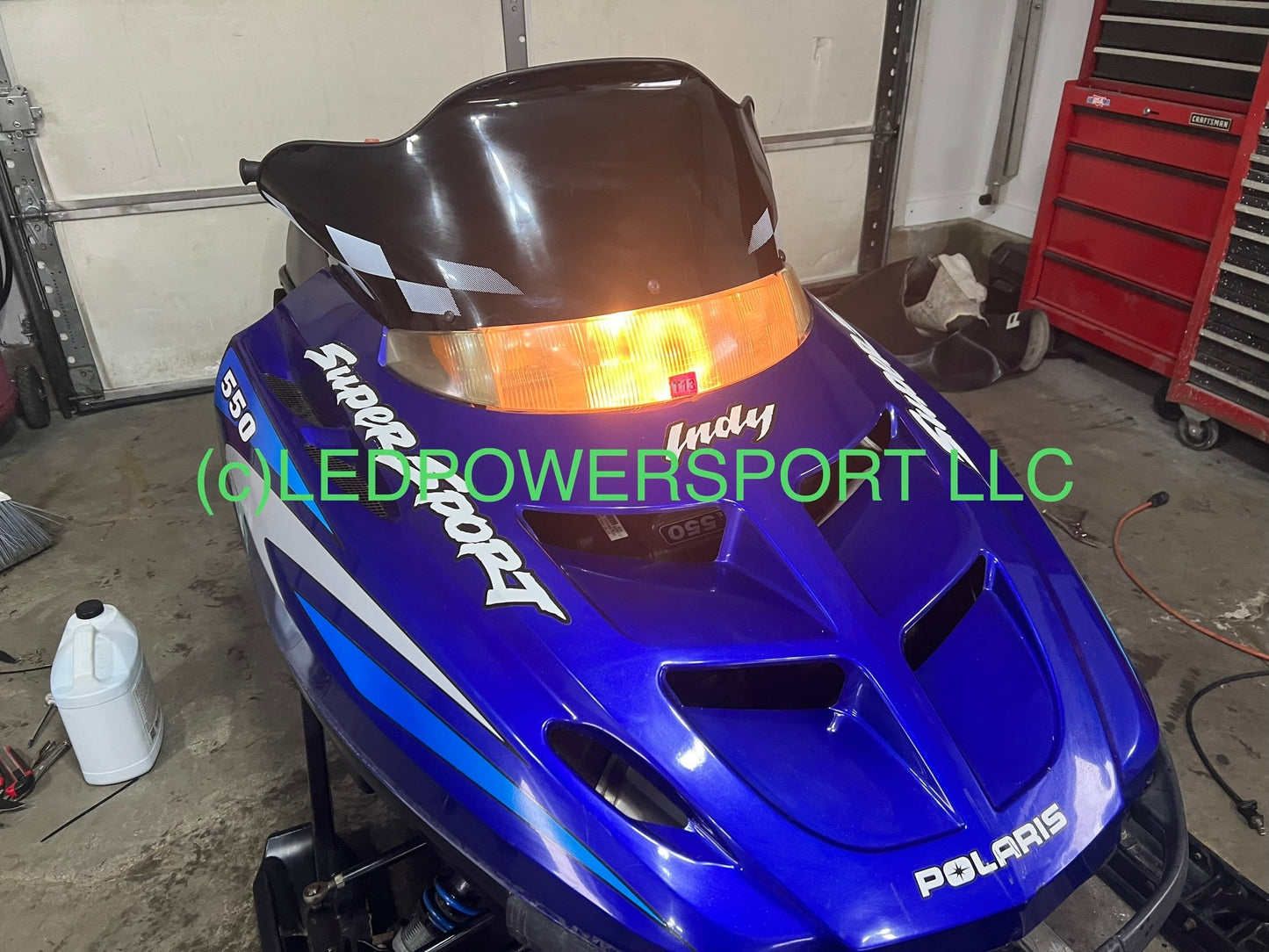 1994 Polaris Indy Classic Snowmobile LED Headlight Kit LOW Beam (Center bulb)