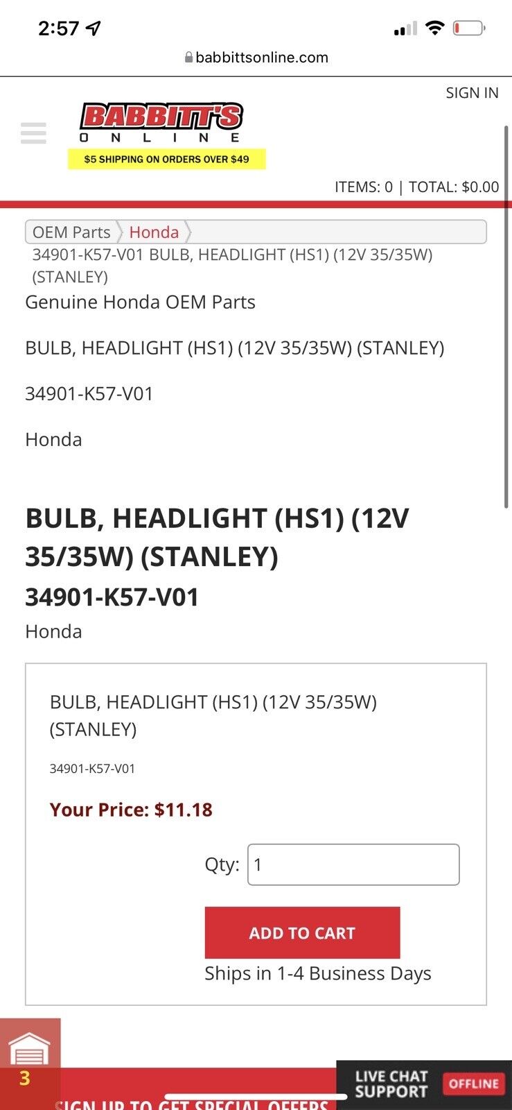 2020 Honda Metropolitan Scooter LED Headlight Kit