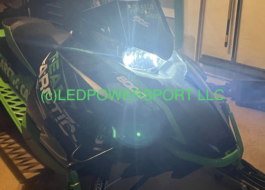 2014-2015 Arctic Cat ZR 8000 El Tigre, Limited, LXR, RR, Sno Pro LED Headlight Upgrade Kit Plug & Play High Low