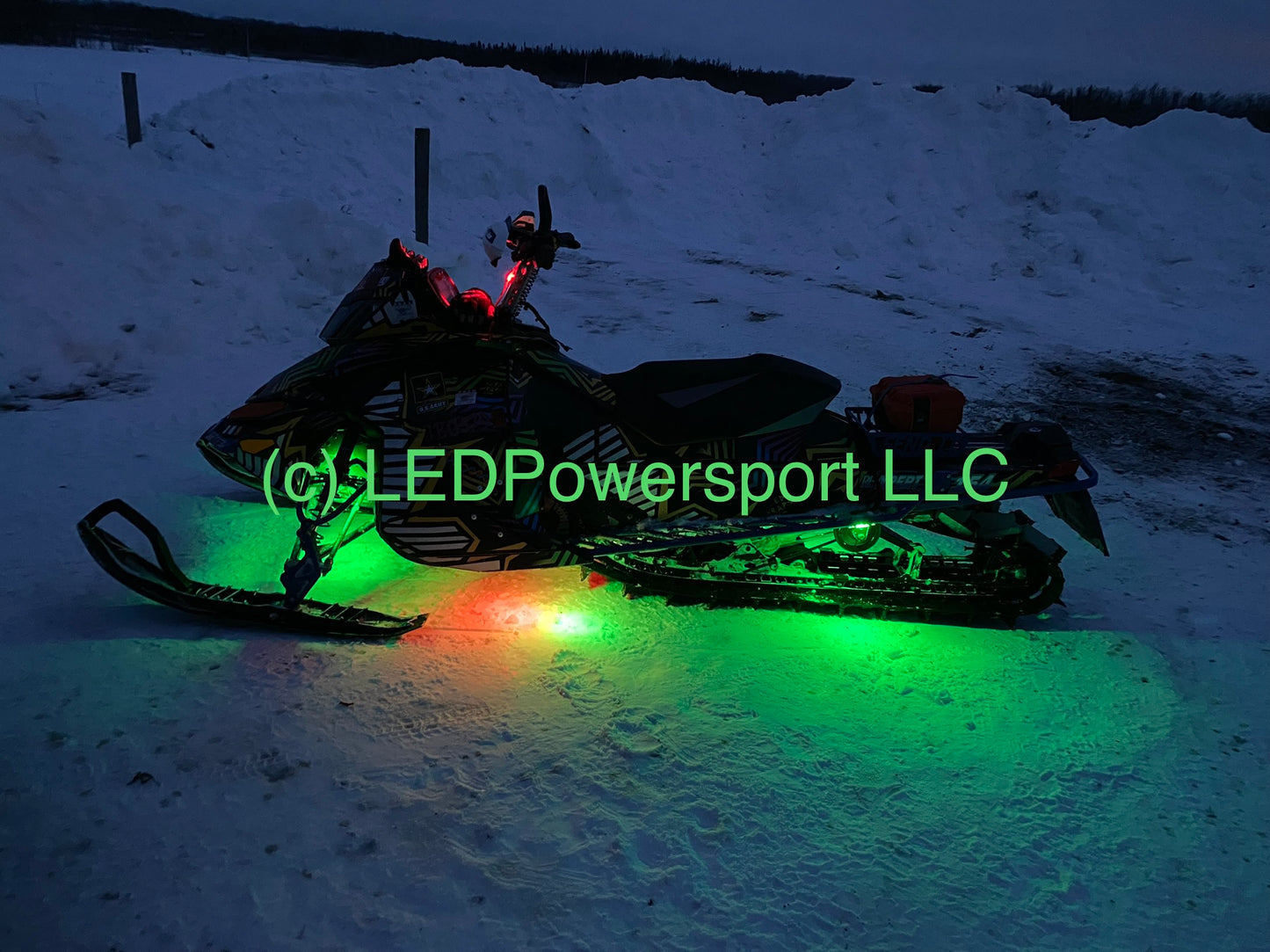 RED Snowmobile LED Under glow Strip lighting underglow spool 5050 SMD waterproof